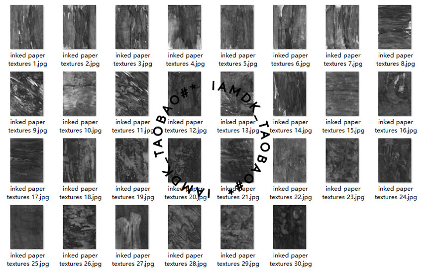 复古做旧废弃水墨风格抽象黑色肌理纹理海报底纹叠加图片设计素材 Inked Paper Texture Pack Vol.1_img_2