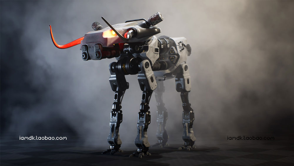 UE模型 未来科幻机甲机器人3D设计素材 Unreal Engine – Sci fi Bull Mech_img_2