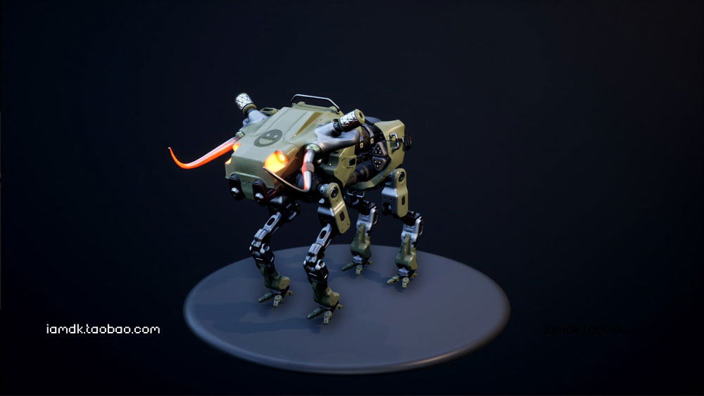 UE模型 未来科幻机甲机器人3D设计素材 Unreal Engine – Sci fi Bull Mech_img_2