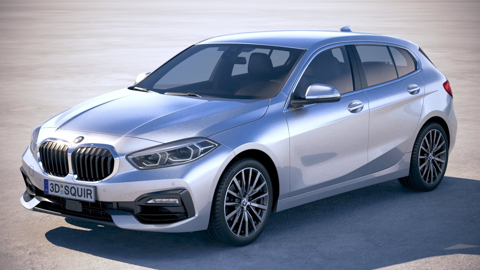 2020款宝马1系SeriesF40轿车汽车外观设计3d模型设计素材 BMW 1-series F40 2020_img_2