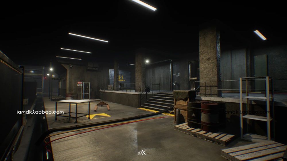 UE模型 未来科幻地下避难所仓库场景3D设计素材 Unreal Engine - Modular Underground Environment_img_2