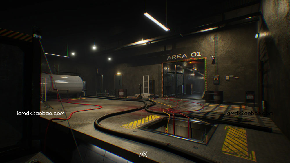 UE模型 未来科幻地下避难所仓库场景3D设计素材 Unreal Engine - Modular Underground Environment_img_2