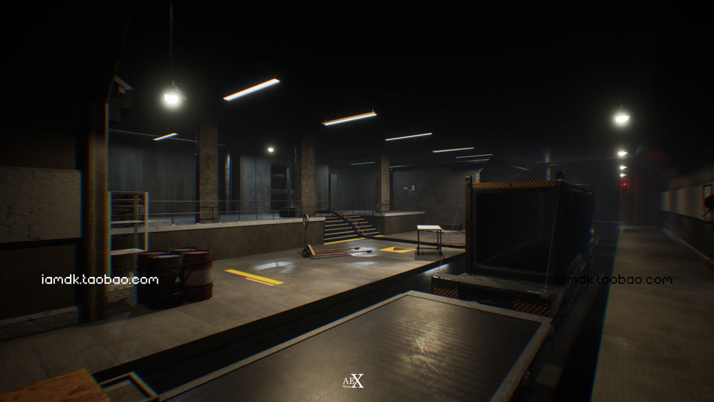 UE模型 未来科幻地下避难所仓库场景3D设计素材 Unreal Engine - Modular Underground Environment_img_2