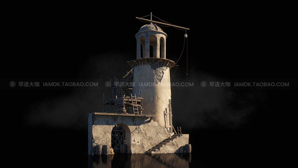 【78.7G】海岛港口码头建筑楼房3D模型 C4D/MAX/FBX/OBJ/Maya/Blender等 Kitbash3D – Treasure Island_img_2