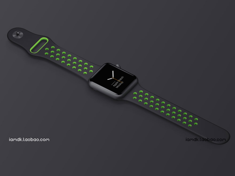 高级Apple Watch 4智能手表屏幕演示样机模板 Apple Watch 3 Mockups_img_2