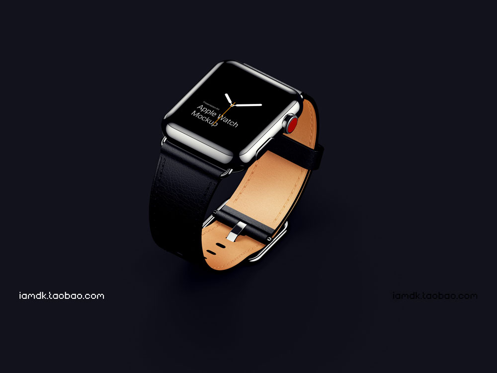 高级Apple Watch 4智能手表屏幕演示样机模板 Apple Watch 3 Mockups_img_2