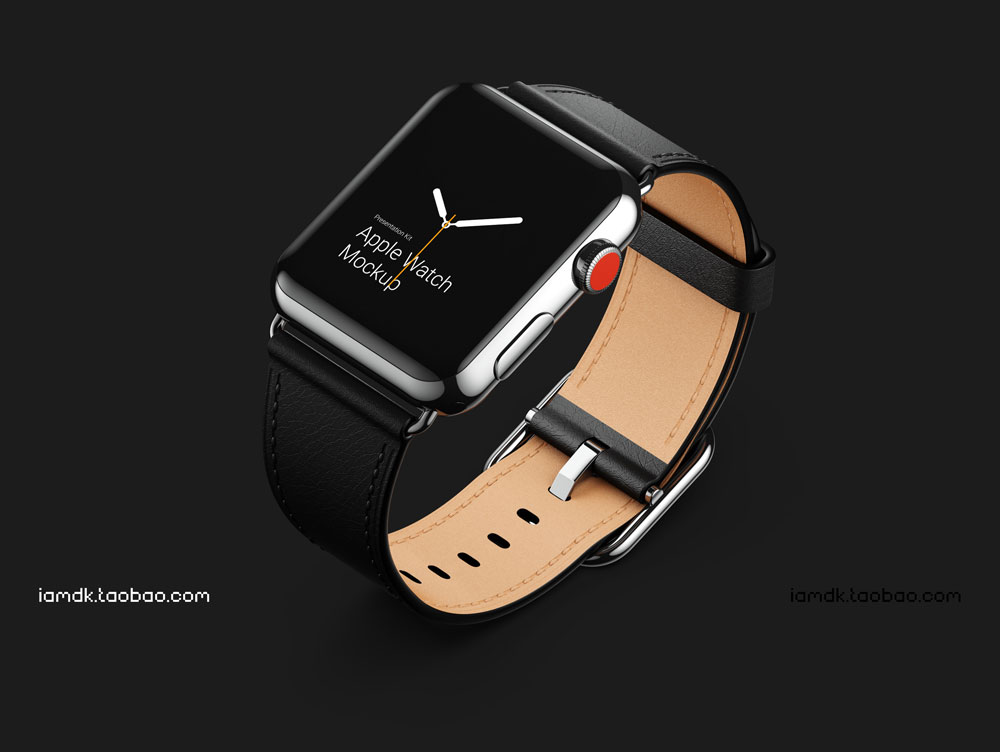 高级Apple Watch 4智能手表屏幕演示样机模板 Apple Watch 3 Mockups_img_2