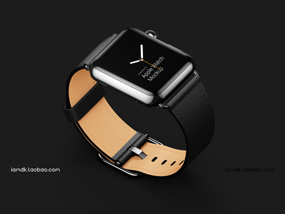 高级Apple Watch 4智能手表屏幕演示样机模板 Apple Watch 3 Mockups_img_2