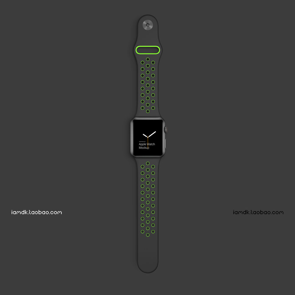 高级Apple Watch 4智能手表屏幕演示样机模板 Apple Watch 3 Mockups_img_2