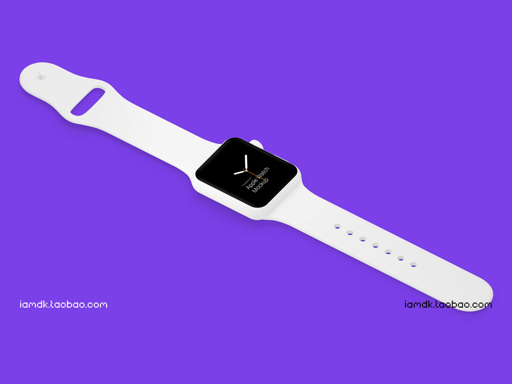 高级Apple Watch 4智能手表屏幕演示样机模板 Apple Watch 3 Mockups_img_2