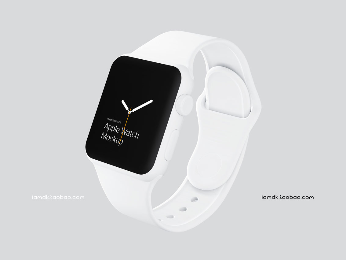 高级Apple Watch 4智能手表屏幕演示样机模板 Apple Watch 3 Mockups_img_2