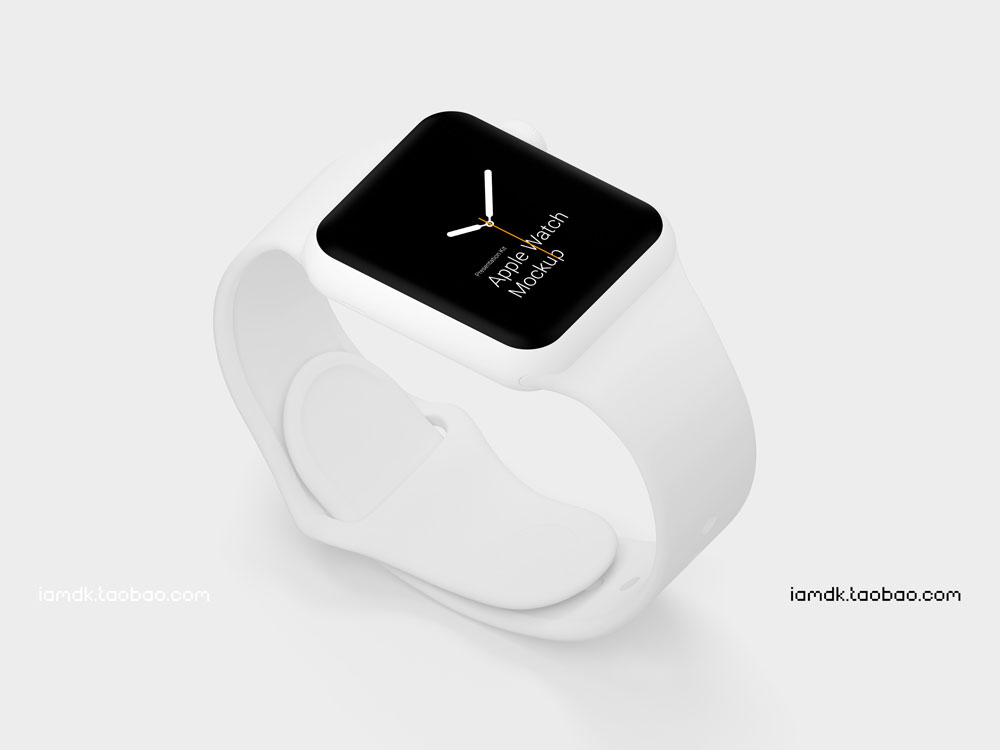 高级Apple Watch 4智能手表屏幕演示样机模板 Apple Watch 3 Mockups_img_2