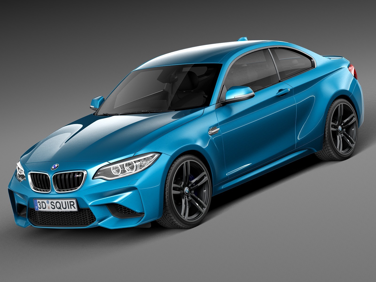 宝马BMW M2轿跑汽车模型3D设计素材 BMW M2 Coupe 2016 3D Model_img_2