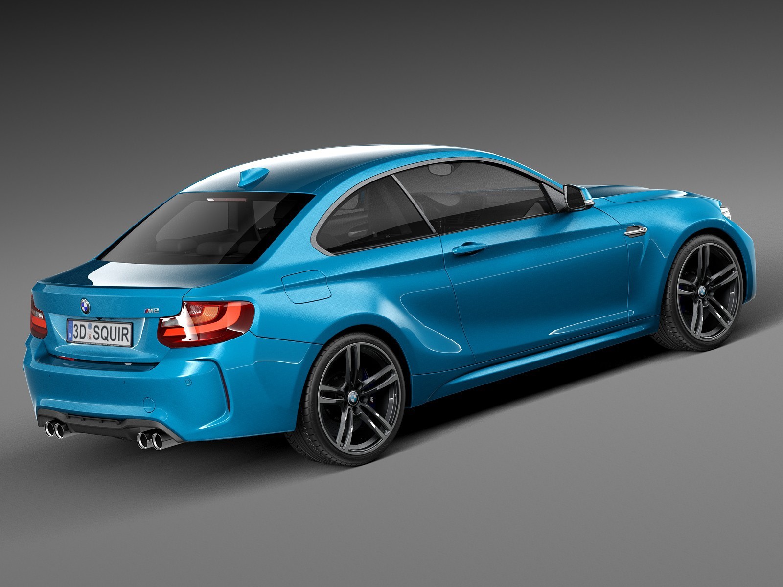 宝马BMW M2轿跑汽车模型3D设计素材 BMW M2 Coupe 2016 3D Model_img_2