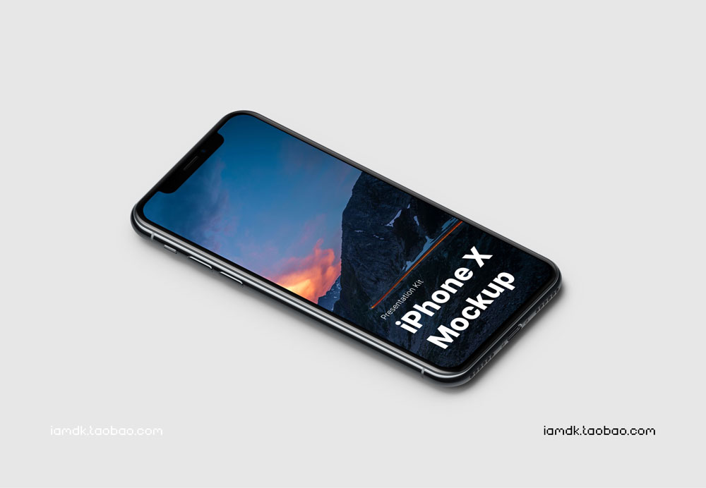 高品质APP界面设计苹果iPhone X手机屏幕演示样机模板 Apple iPhone X Mockups_img_2