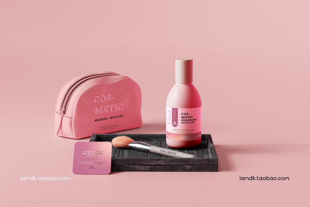 101款化妆品品牌Logo设计名片包装瓶册子展示贴图样机PSD模板 101 Cosmetic Branding Mockup Scenes_img_2