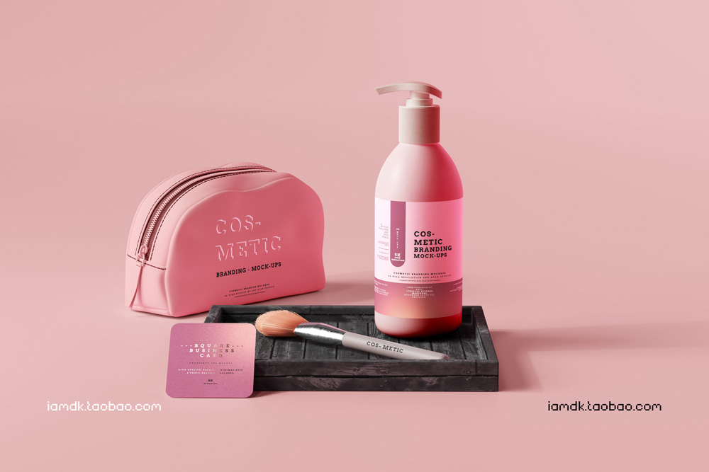 101款化妆品品牌Logo设计名片包装瓶册子展示贴图样机PSD模板 101 Cosmetic Branding Mockup Scenes_img_2