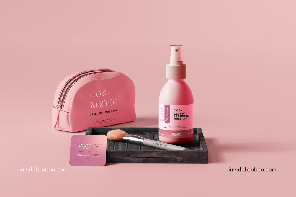 101款化妆品品牌Logo设计名片包装瓶册子展示贴图样机PSD模板 101 Cosmetic Branding Mockup Scenes_img_2