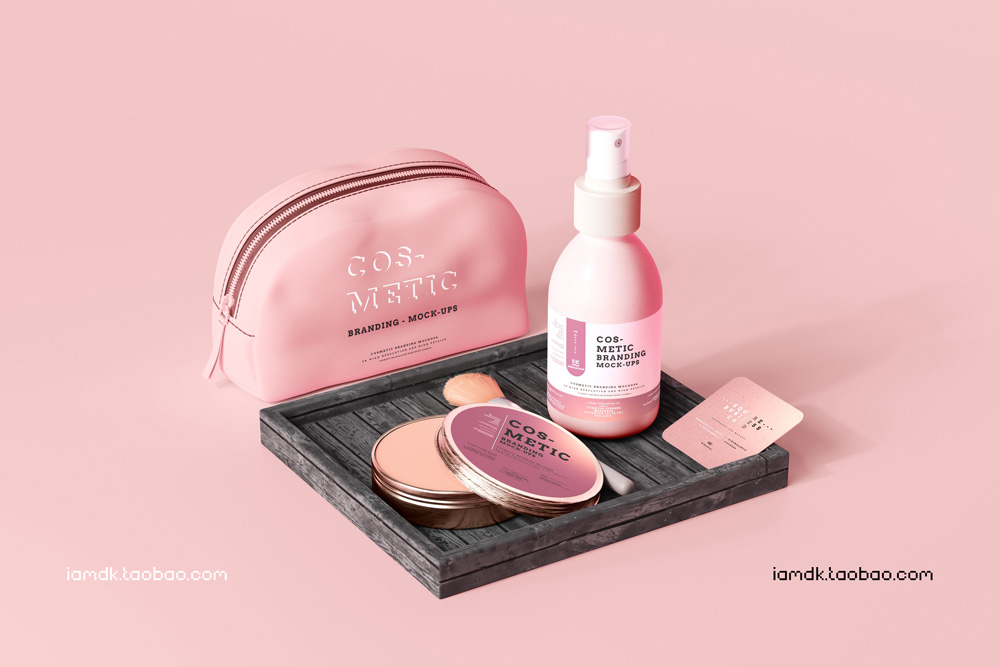 101款化妆品品牌Logo设计名片包装瓶册子展示贴图样机PSD模板 101 Cosmetic Branding Mockup Scenes_img_2