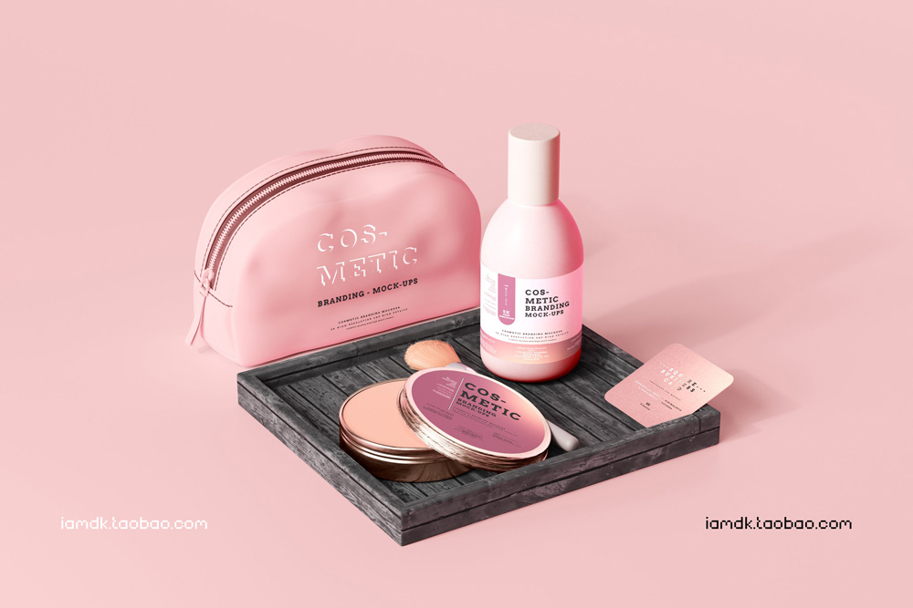 101款化妆品品牌Logo设计名片包装瓶册子展示贴图样机PSD模板 101 Cosmetic Branding Mockup Scenes_img_2