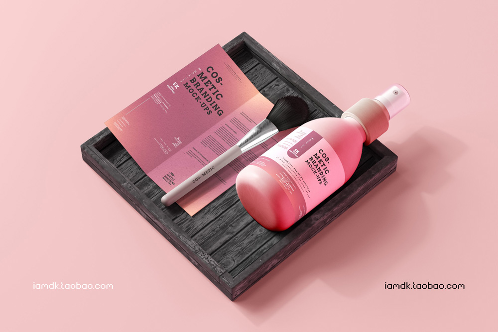 101款化妆品品牌Logo设计名片包装瓶册子展示贴图样机PSD模板 101 Cosmetic Branding Mockup Scenes_img_2