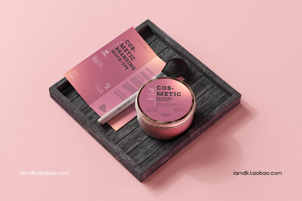 101款化妆品品牌Logo设计名片包装瓶册子展示贴图样机PSD模板 101 Cosmetic Branding Mockup Scenes_img_2