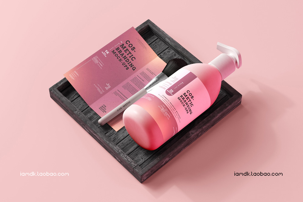 101款化妆品品牌Logo设计名片包装瓶册子展示贴图样机PSD模板 101 Cosmetic Branding Mockup Scenes_img_2