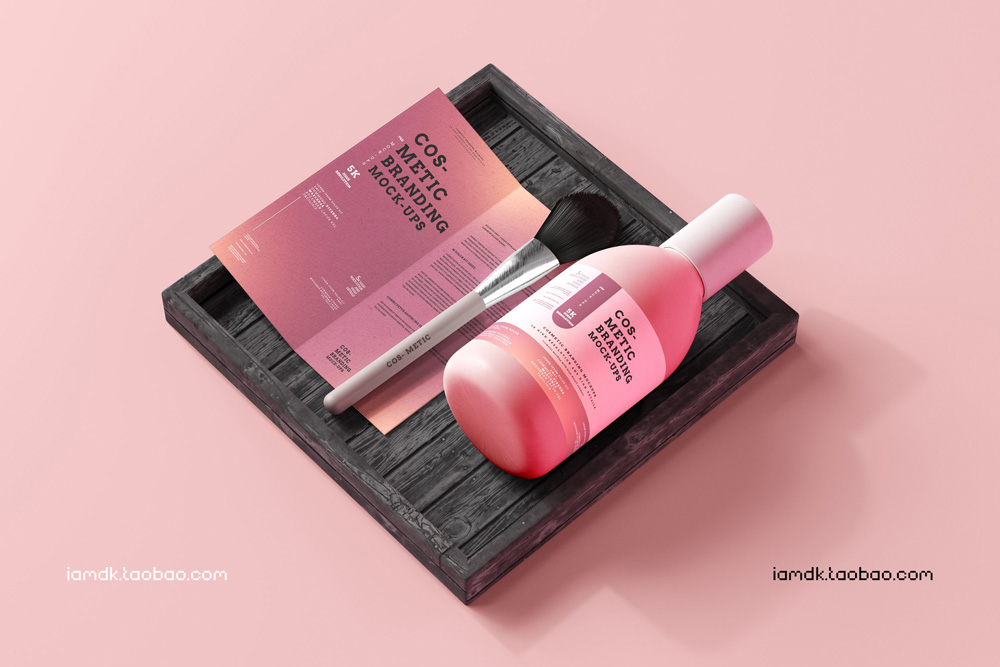 101款化妆品品牌Logo设计名片包装瓶册子展示贴图样机PSD模板 101 Cosmetic Branding Mockup Scenes_img_2