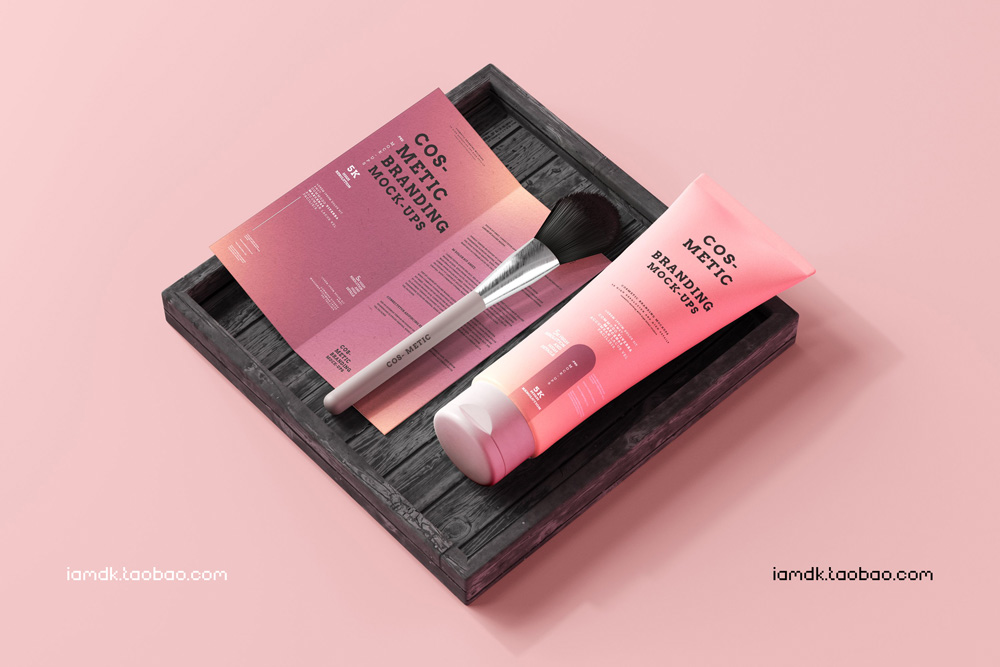 101款化妆品品牌Logo设计名片包装瓶册子展示贴图样机PSD模板 101 Cosmetic Branding Mockup Scenes_img_2