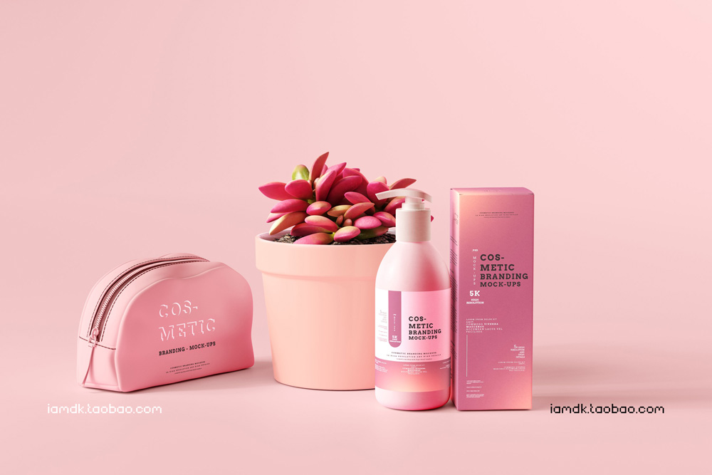 101款化妆品品牌Logo设计名片包装瓶册子展示贴图样机PSD模板 101 Cosmetic Branding Mockup Scenes_img_2