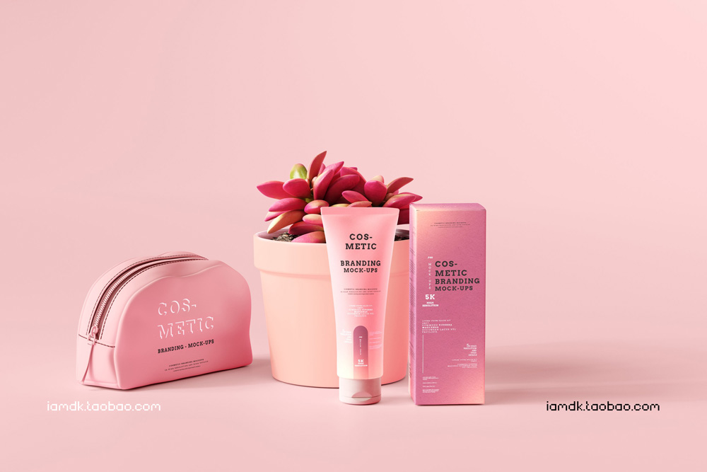 101款化妆品品牌Logo设计名片包装瓶册子展示贴图样机PSD模板 101 Cosmetic Branding Mockup Scenes_img_2