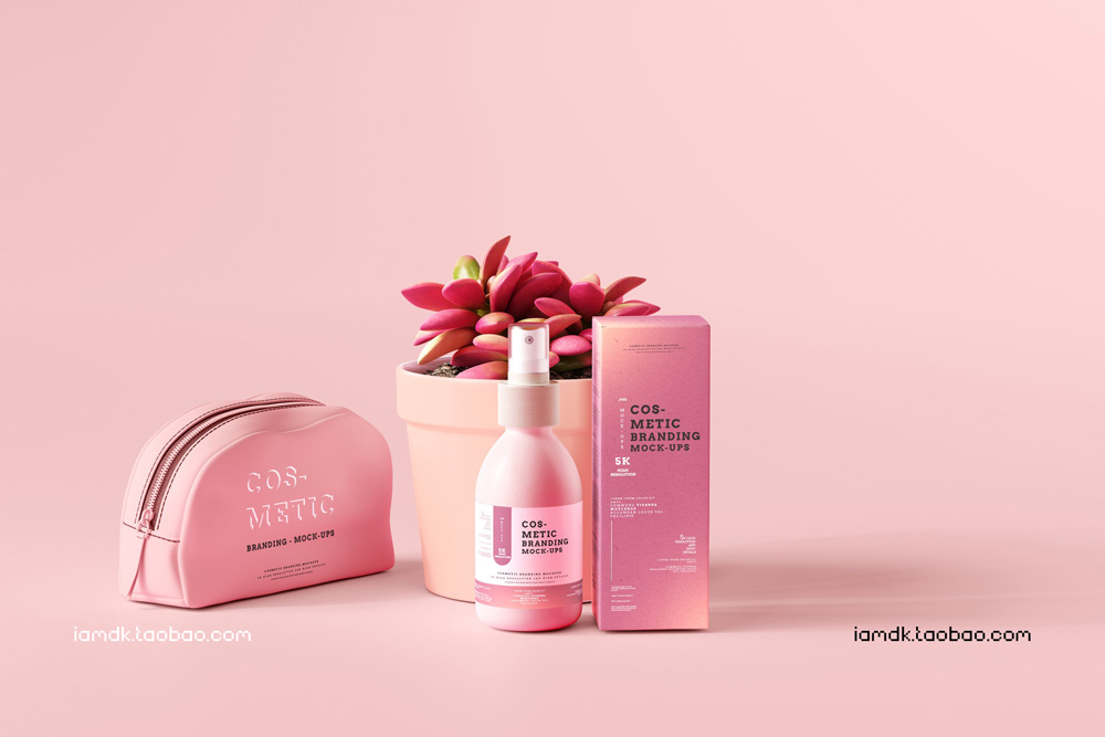 101款化妆品品牌Logo设计名片包装瓶册子展示贴图样机PSD模板 101 Cosmetic Branding Mockup Scenes_img_2