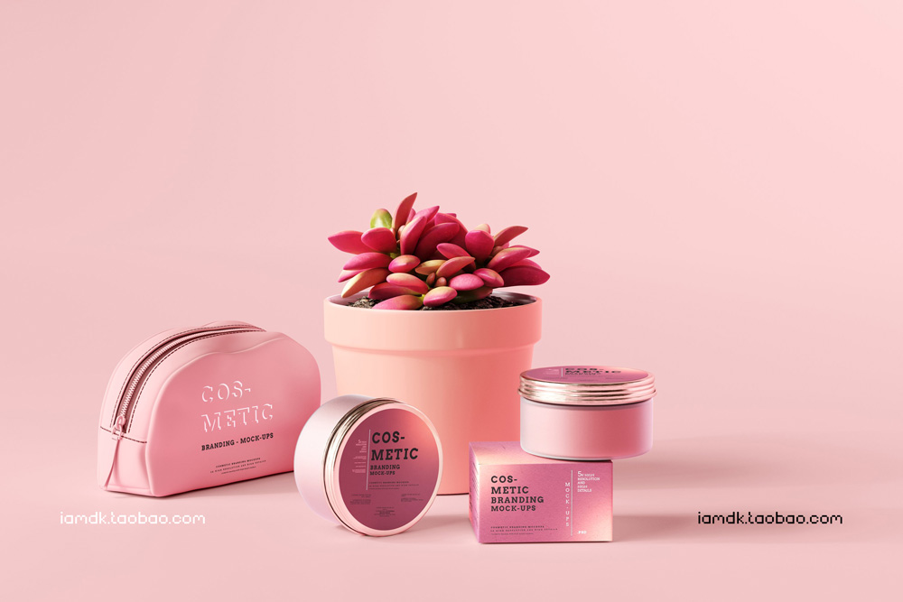 101款化妆品品牌Logo设计名片包装瓶册子展示贴图样机PSD模板 101 Cosmetic Branding Mockup Scenes_img_2