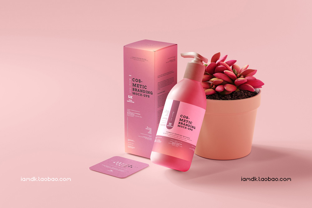 101款化妆品品牌Logo设计名片包装瓶册子展示贴图样机PSD模板 101 Cosmetic Branding Mockup Scenes_img_2