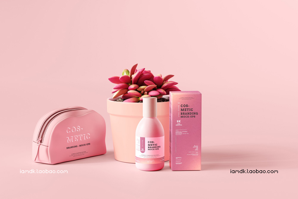 101款化妆品品牌Logo设计名片包装瓶册子展示贴图样机PSD模板 101 Cosmetic Branding Mockup Scenes_img_2