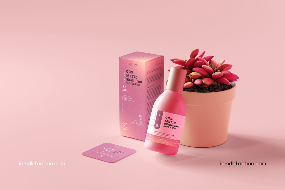 101款化妆品品牌Logo设计名片包装瓶册子展示贴图样机PSD模板 101 Cosmetic Branding Mockup Scenes_img_2