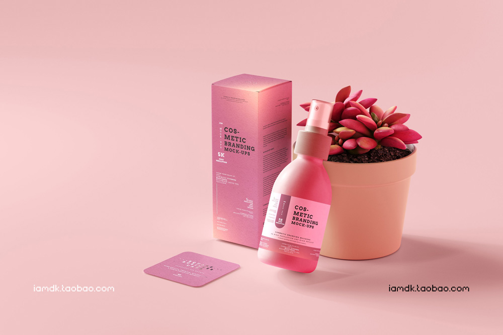 101款化妆品品牌Logo设计名片包装瓶册子展示贴图样机PSD模板 101 Cosmetic Branding Mockup Scenes_img_2