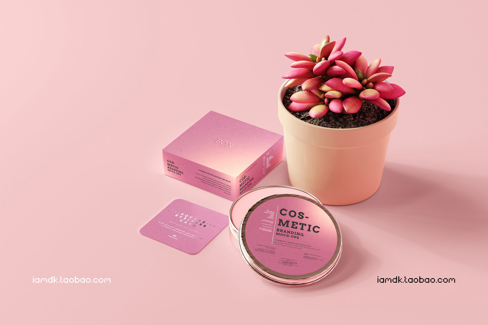 101款化妆品品牌Logo设计名片包装瓶册子展示贴图样机PSD模板 101 Cosmetic Branding Mockup Scenes_img_2