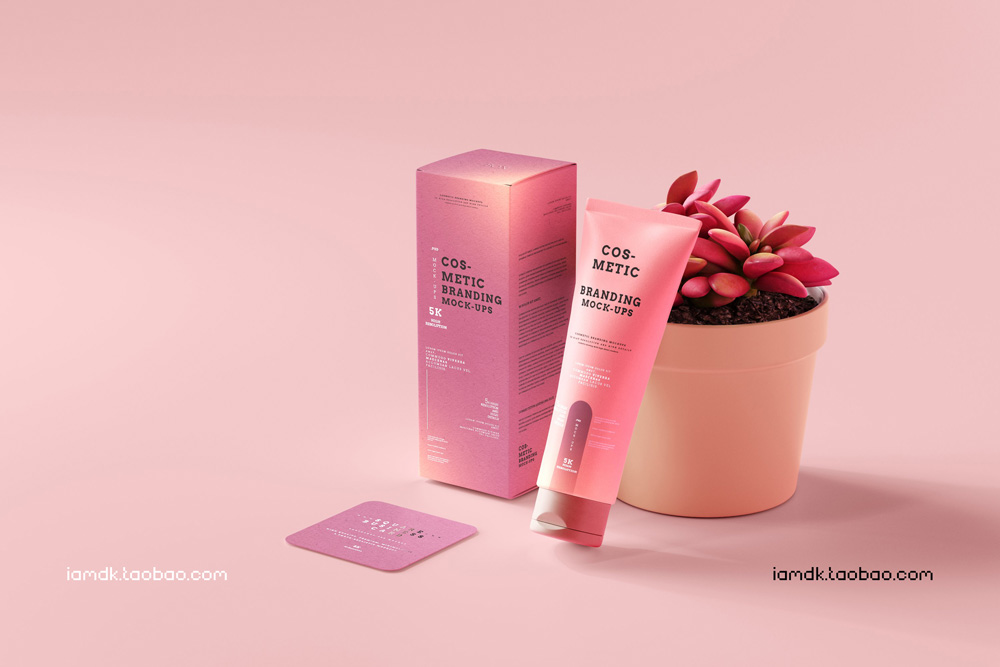 101款化妆品品牌Logo设计名片包装瓶册子展示贴图样机PSD模板 101 Cosmetic Branding Mockup Scenes_img_2