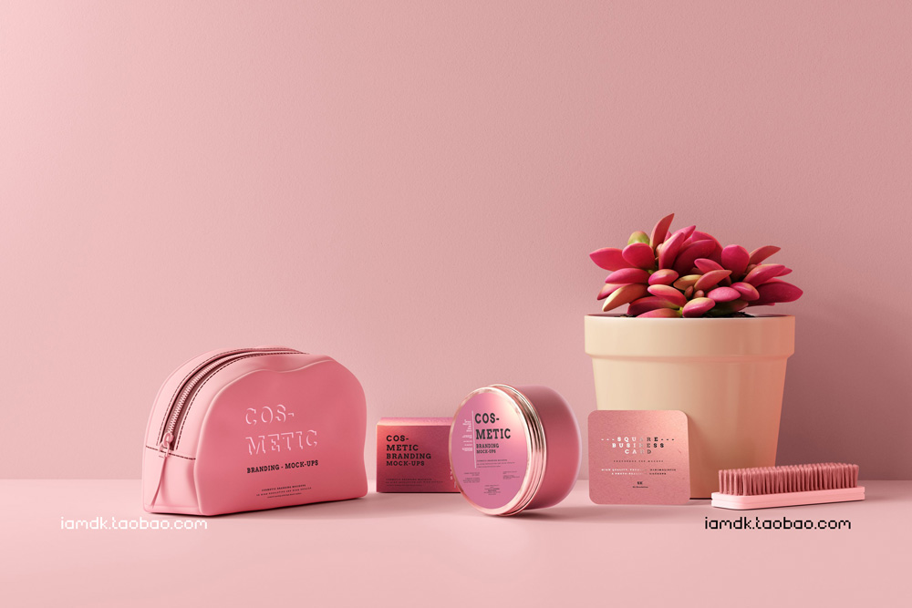 101款化妆品品牌Logo设计名片包装瓶册子展示贴图样机PSD模板 101 Cosmetic Branding Mockup Scenes_img_2