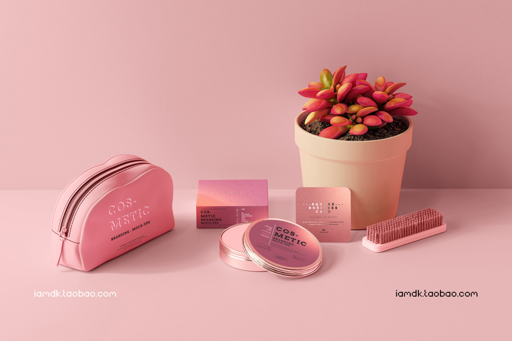 101款化妆品品牌Logo设计名片包装瓶册子展示贴图样机PSD模板 101 Cosmetic Branding Mockup Scenes_img_2