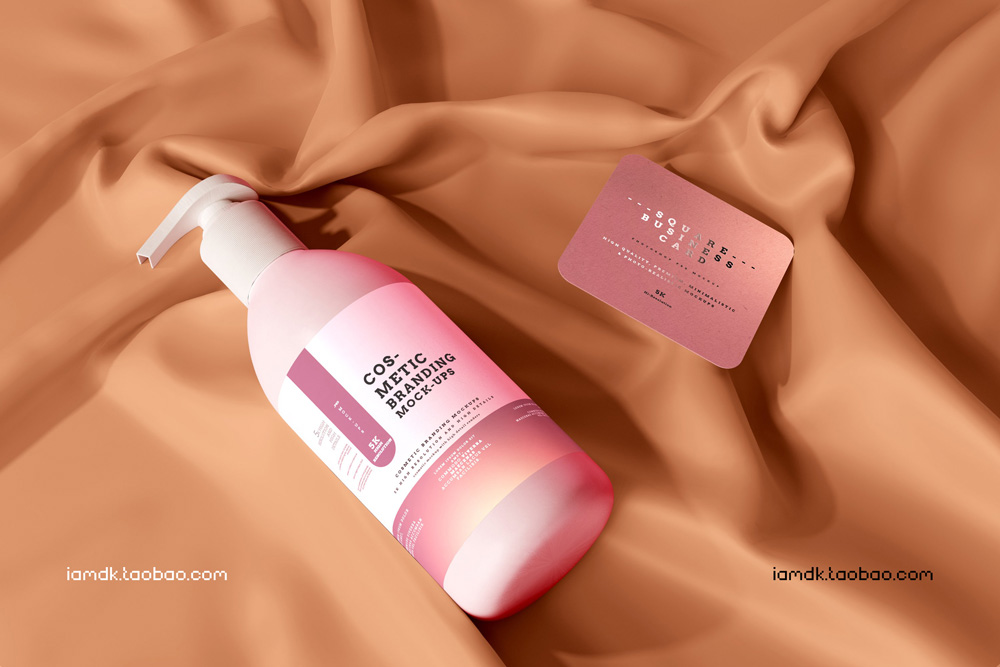 101款化妆品品牌Logo设计名片包装瓶册子展示贴图样机PSD模板 101 Cosmetic Branding Mockup Scenes_img_2