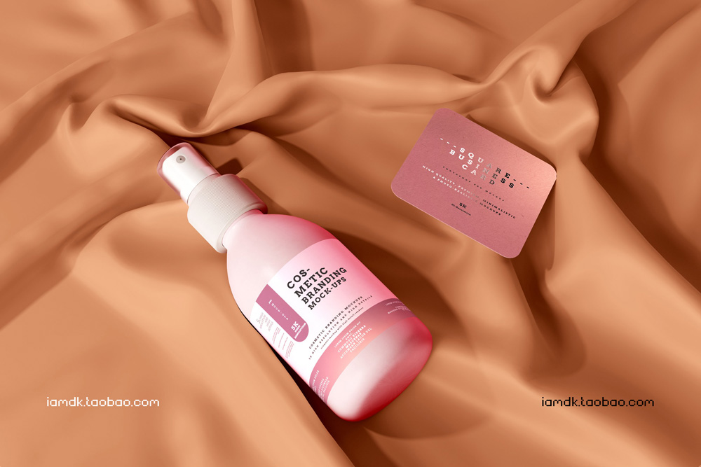 101款化妆品品牌Logo设计名片包装瓶册子展示贴图样机PSD模板 101 Cosmetic Branding Mockup Scenes_img_2