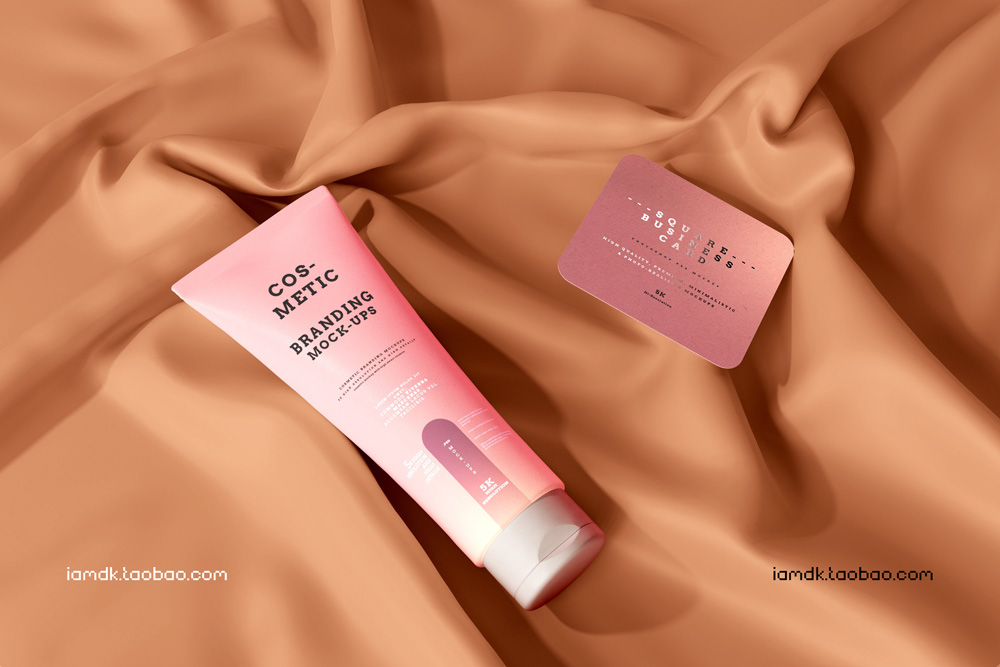 101款化妆品品牌Logo设计名片包装瓶册子展示贴图样机PSD模板 101 Cosmetic Branding Mockup Scenes_img_2