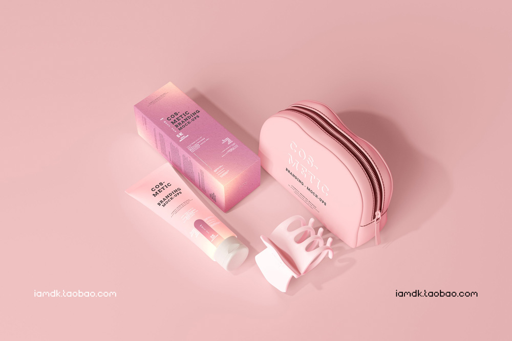 101款化妆品品牌Logo设计名片包装瓶册子展示贴图样机PSD模板 101 Cosmetic Branding Mockup Scenes_img_2