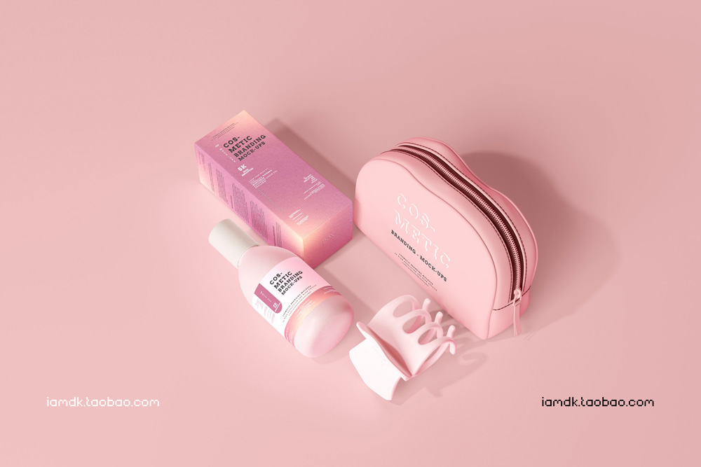 101款化妆品品牌Logo设计名片包装瓶册子展示贴图样机PSD模板 101 Cosmetic Branding Mockup Scenes_img_2