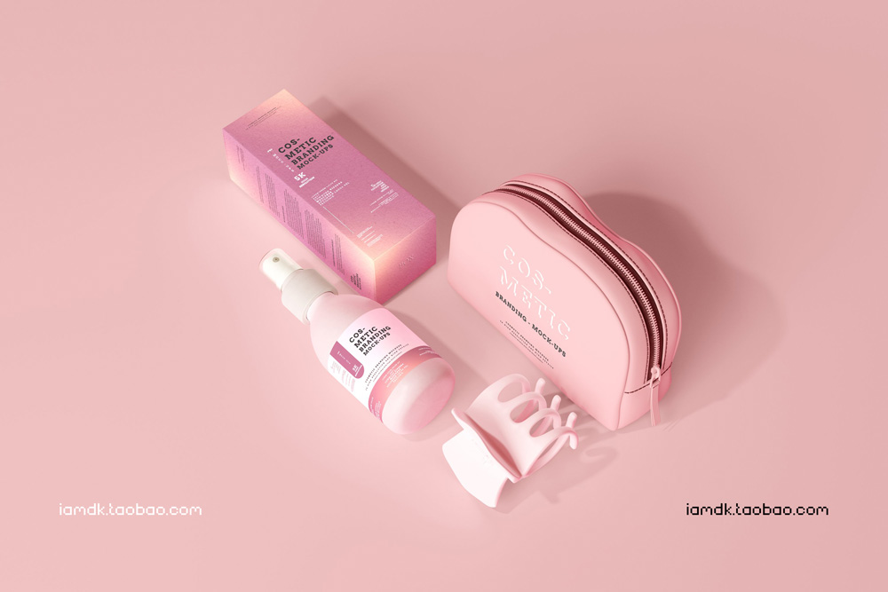 101款化妆品品牌Logo设计名片包装瓶册子展示贴图样机PSD模板 101 Cosmetic Branding Mockup Scenes_img_2