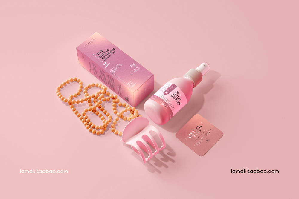 101款化妆品品牌Logo设计名片包装瓶册子展示贴图样机PSD模板 101 Cosmetic Branding Mockup Scenes_img_2