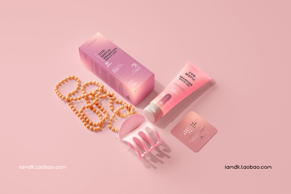 101款化妆品品牌Logo设计名片包装瓶册子展示贴图样机PSD模板 101 Cosmetic Branding Mockup Scenes_img_2