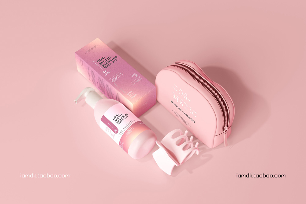 101款化妆品品牌Logo设计名片包装瓶册子展示贴图样机PSD模板 101 Cosmetic Branding Mockup Scenes_img_2